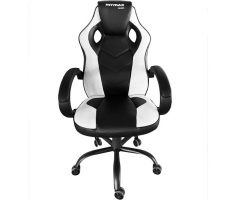 CADEIRA GAMER MX0 GIRATÓRIA PRETO C/ BRANCO MYMAX